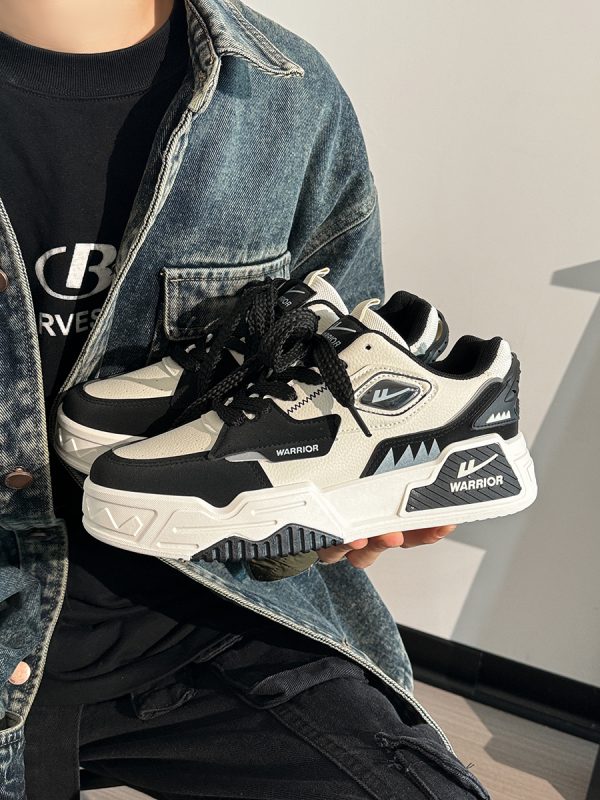 Men's Thick-Soled Sneakers - Korean Style Casual Sports Shoes for Spring & Autumn, Trendy Versatile Footwear