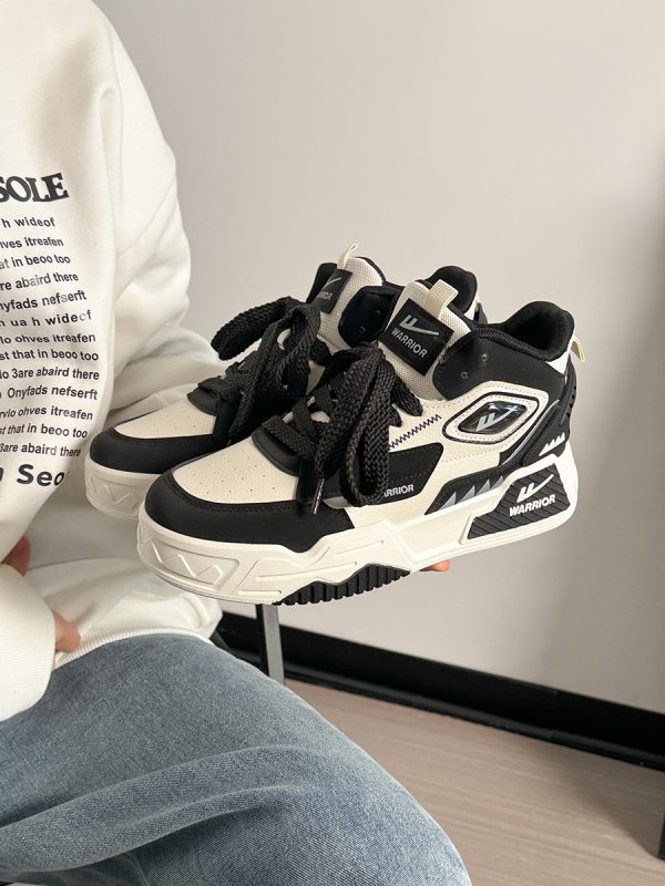 Men's Thick-Soled Sneakers - Korean Style Casual Sports Shoes for Spring & Autumn, Trendy Versatile Footwear