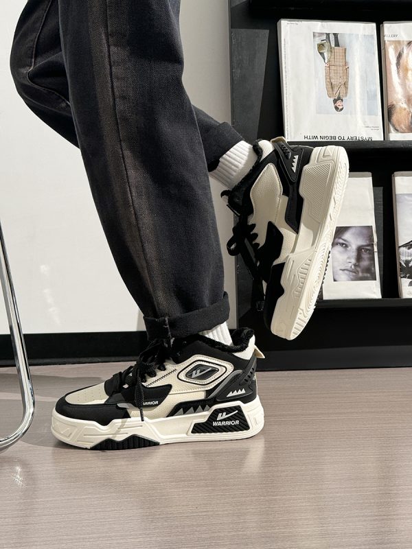 Men's Thick-Soled Sneakers - Korean Style Casual Sports Shoes for Spring & Autumn, Trendy Versatile Footwear