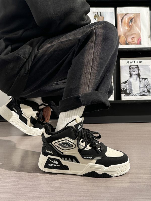 Men's Thick-Soled Sneakers - Korean Style Casual Sports Shoes for Spring & Autumn, Trendy Versatile Footwear