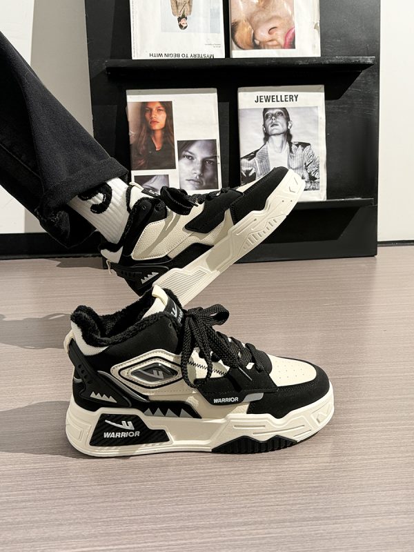 Men's Thick-Soled Sneakers - Korean Style Casual Sports Shoes for Spring & Autumn, Trendy Versatile Footwear