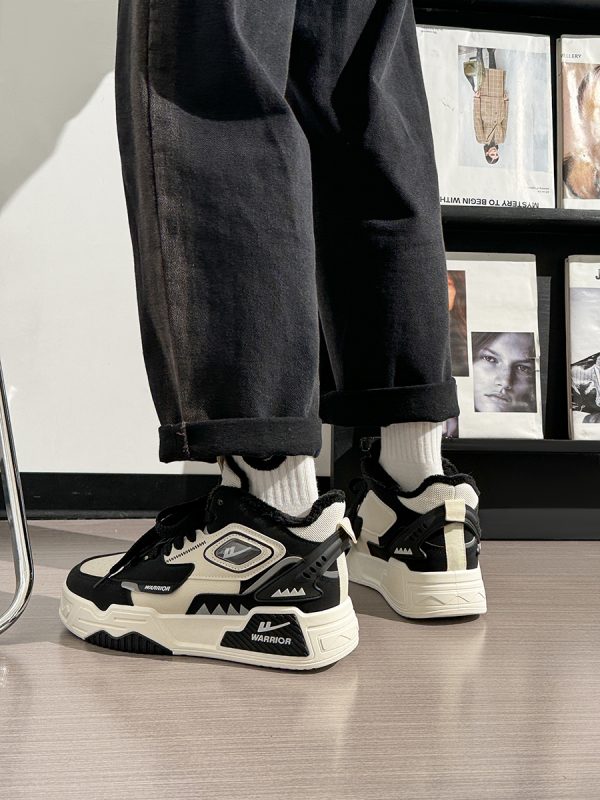 Men's Thick-Soled Sneakers - Korean Style Casual Sports Shoes for Spring & Autumn, Trendy Versatile Footwear