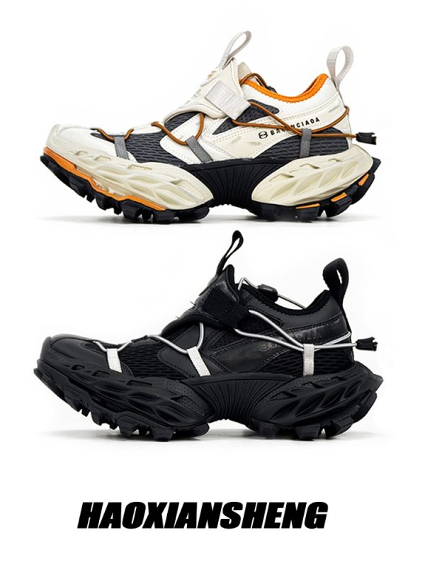 Men's Vintage Dad Shoes - Thick-Soled Breathable Mesh Height-Increasing Sports Shoes for Streetwear and Hiking