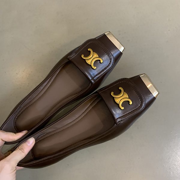 Metallic Square-Toe Sheepskin Mary Jane Shoes for Women - Elegant Flat Evening Footwear with Internal Height Increase