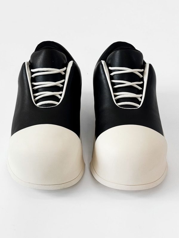 Mickey Mouse Big Head Canvas Shoes for Men and Women, Round Toe Cute Thick-Soled Sports Dad Shoes, Trendy Bread Shell Design