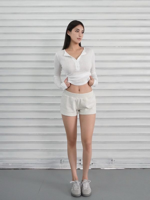 Microé€ä¿®èº«å¼€æ‰£å‘æ¡çº¹é•¿è¢–ä¸Šè¡£ - Fashionable Slim Fit Striped Long Sleeve Top for Chic 90s & Y2K Style