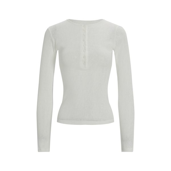 Microé€ä¿®èº«å¼€æ‰£å‘æ¡çº¹é•¿è¢–ä¸Šè¡£ - Fashionable Slim Fit Striped Long Sleeve Top for Chic 90s & Y2K Style