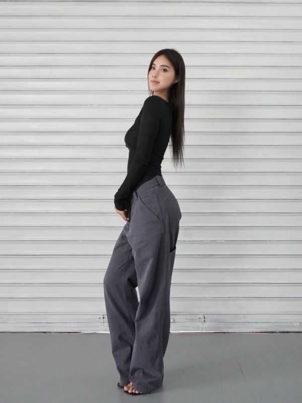 Microé€ä¿®èº«å¼€æ‰£å‘æ¡çº¹é•¿è¢–ä¸Šè¡£ - Fashionable Slim Fit Striped Long Sleeve Top for Chic 90s & Y2K Style
