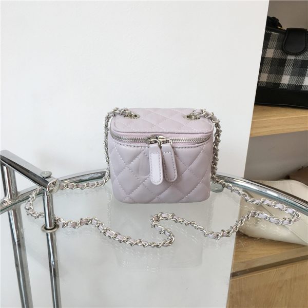 Mini Bag with Lipstick Box Design - 2022 Small Diamond Quilted Chain Strap in Chic Fashion Style