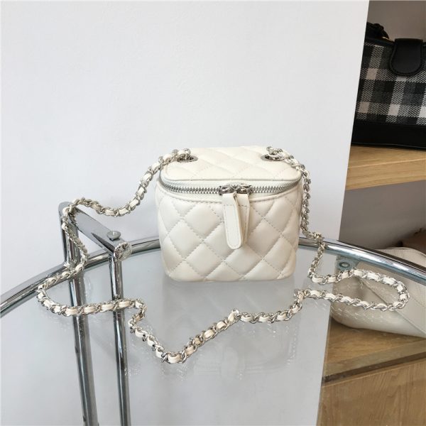 Mini Bag with Lipstick Box Design - 2022 Small Diamond Quilted Chain Strap in Chic Fashion Style