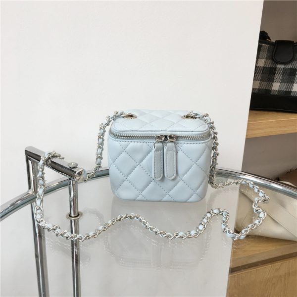 Mini Bag with Lipstick Box Design - 2022 Small Diamond Quilted Chain Strap in Chic Fashion Style