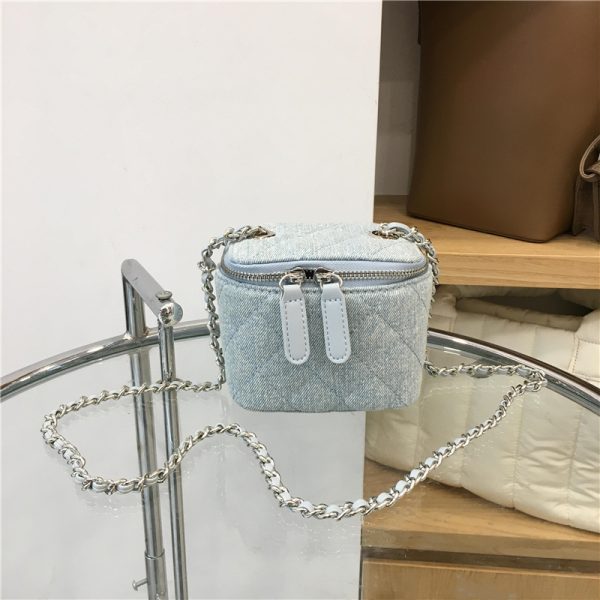 Mini Bag with Lipstick Box Design - 2022 Small Diamond Quilted Chain Strap in Chic Fashion Style