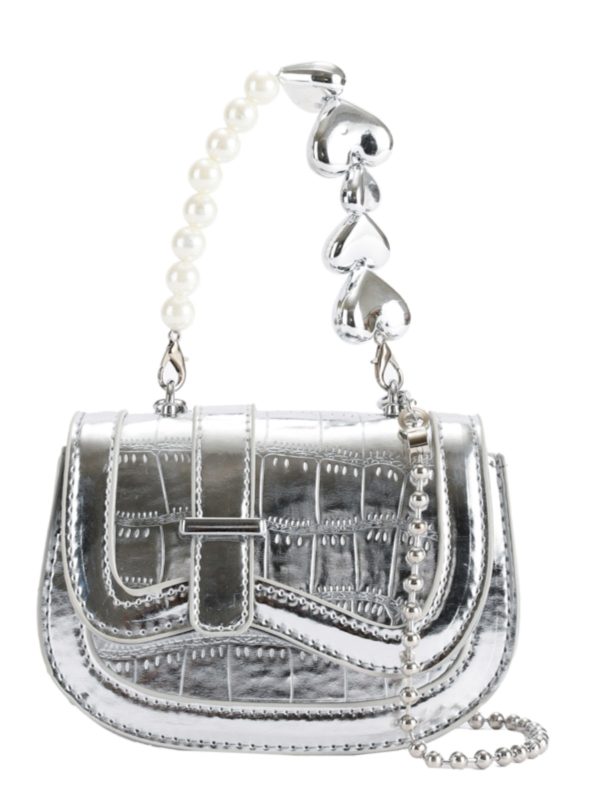 Mini Handbag for Women - Spring/Summer 2025 Niche Design with Fashionable Pearl Chain Crossbody Style, High-Quality Texture