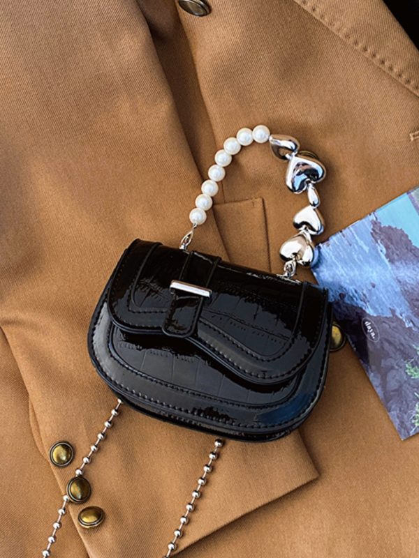Mini Handbag for Women - Spring/Summer 2025 Niche Design with Fashionable Pearl Chain Crossbody Style, High-Quality Texture
