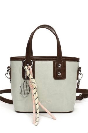 Minimalist High-End Color-Blocking Tote Bucket Bag for Women â€“ Trendy Versatile Shoulder Crossbody Handbag 2025