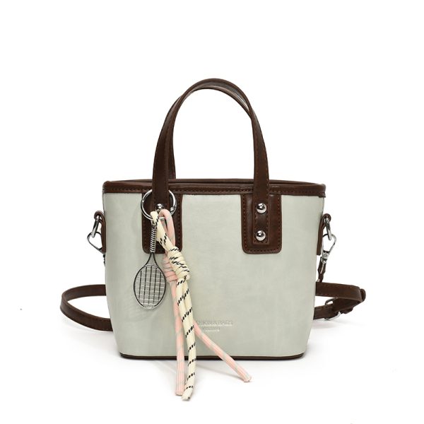 Minimalist High-End Color-Blocking Tote Bucket Bag for Women â€“ Trendy Versatile Shoulder Crossbody Handbag 2025