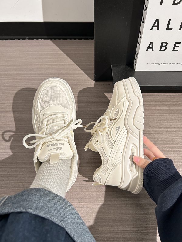 Minimalist Mesh Breathable Little White Sneakers for Women - 2025 Summer Sports Shoes with Niche Design