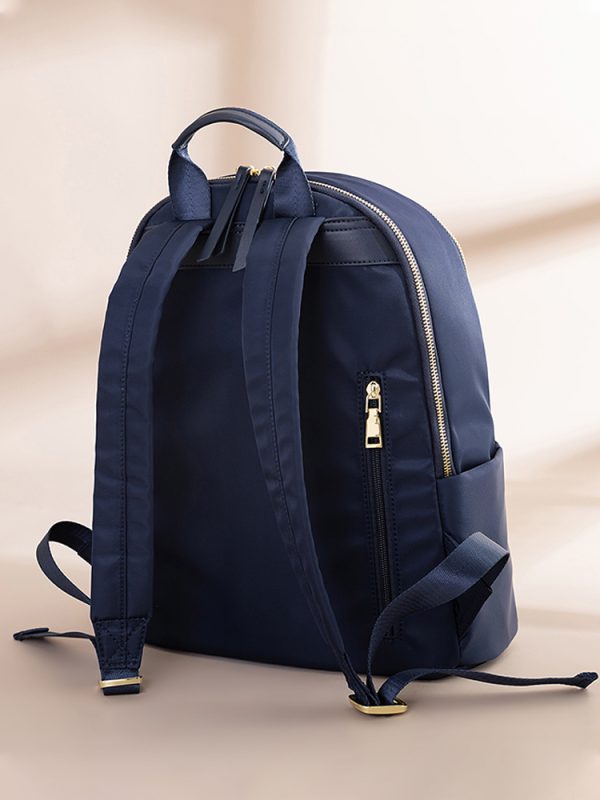 Minimalist Oxford Cloth Backpack for Women - Lightweight, Waterproof Student Book Bag & Business Laptop Carrier