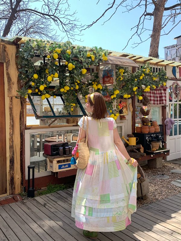 Mint Candy Retro Tencel Linen Vest Dress for Women - Summer Loose A-Line Long Skirt in Vintage Style