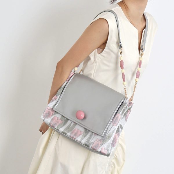Mint Green Beaded Tote Bag - Summer Fresh Niche Envelope Shoulder Crossbody Bag for Effortless Style