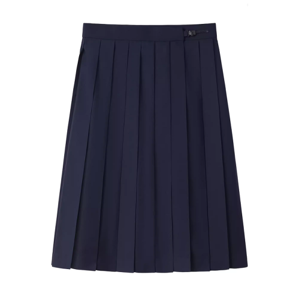 Navy Blue and Gray Pleated JK Skirt for Women - Solid Color Short Skirt, Perfect for Spring and Summer Fashion