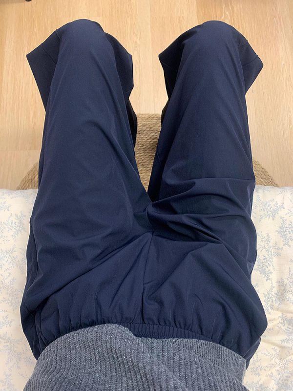 Navy Blue Women's Wide-Leg Casual Pants - Versatile Summer Loose Draping Trousers for Work & Hip-Hop Style