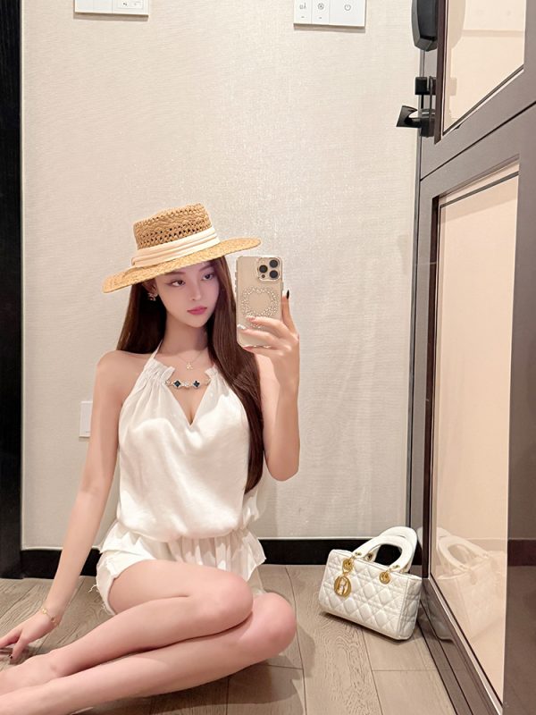 New Satin Vest Top Shirt - Heavy-Duty Internet Celebrity Design, Trendy Y2K Style, Chic Fashion for Modern Looks
