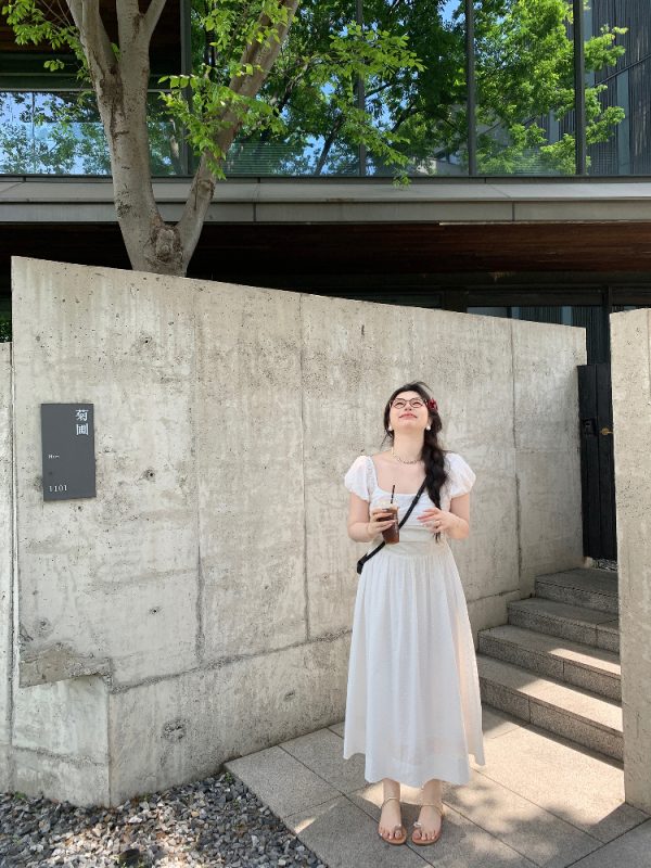 Off-Shoulder Little White Dress with Pleats, Embroidery, and Polka Dots â€“ South France Holiday Style