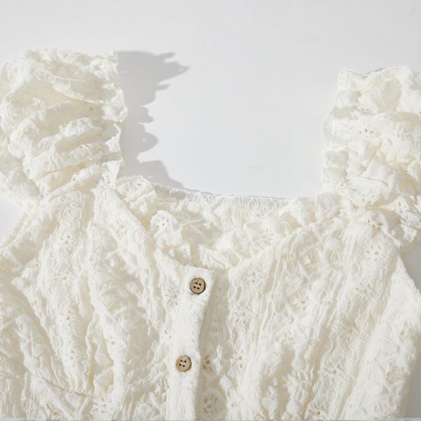 Off-the-Shoulder Puff Sleeve Blouse for Women - Exquisite Summer 2025 Top, Chic OOTD Style, Trendy Fashion Essential