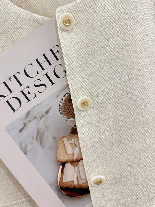 Off-White Lace Spliced Short Wind Coat for Women - French Elegant Spring Autumn 2025 Fashion