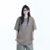 Oversized American Street Style Heavy Short-Sleeve T-Shirt for Women - Sit and Eat Until the Mountains Are Empty, Casual Y2K Fashion