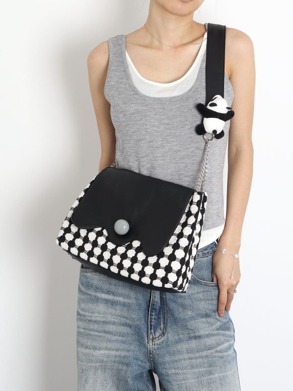 Panda Crossbody Shoulder Bag - Original Design, Cute Animal Print, Trendy Y2K Style, Perfect for Everyday Use