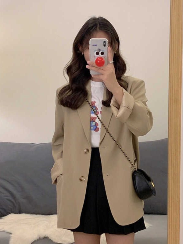 Petite Women's Blazer - Trendy Autumn Spring 2025 Small Suit, High-Quality Fashion Jacket for Stylish Looks
