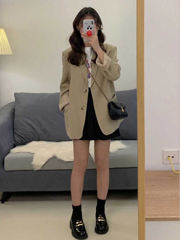 Petite Women's Blazer - Trendy Autumn Spring 2025 Small Suit, High-Quality Fashion Jacket for Stylish Looks
