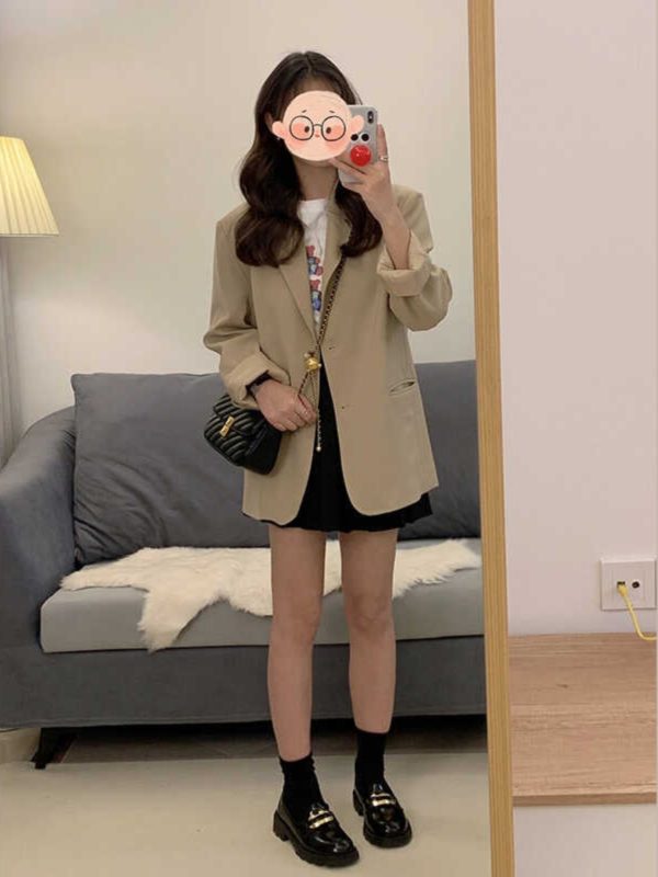 Petite Women's Blazer - Trendy Autumn Spring 2025 Small Suit, High-Quality Fashion Jacket for Stylish Looks
