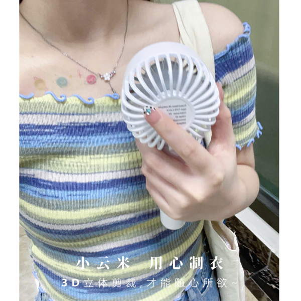 Pink Striped Strapless Camisole Top for Women - Sweet & Spicy Thai-Style Summer 2025 Edition, Y2K Inspired Fashion
