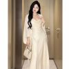 Plus-Size Backless Draped Strap Dress Set with Shawl - Flattering Long Skirt for Summer, Sexy Pure Desire Style