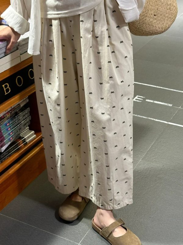 Plus-Size Cloud Pants for Women, Slimming Wide-Leg Casual Cropped Balloon Pants, Japanese Style, Perfect for Short Stature