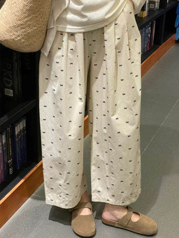 Plus-Size Cloud Pants for Women, Slimming Wide-Leg Casual Cropped Balloon Pants, Japanese Style, Perfect for Short Stature