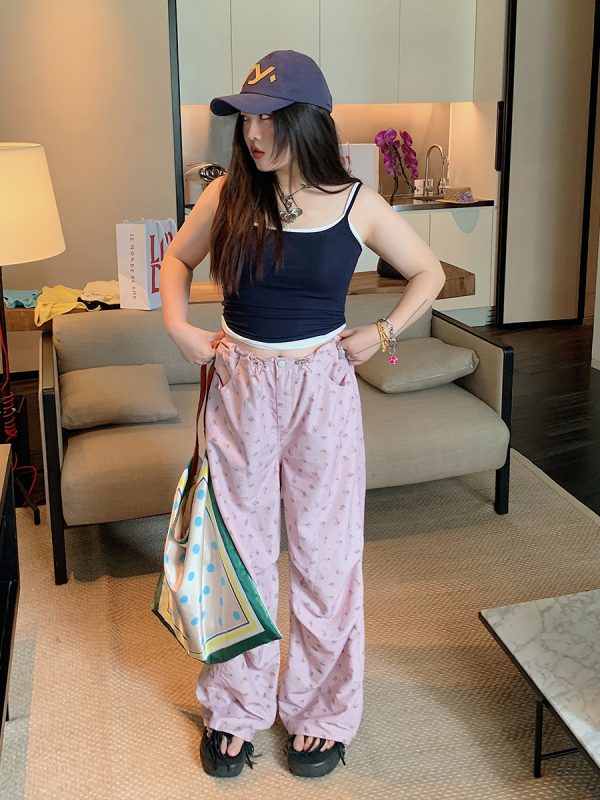 Plus Size Fake Two-Piece Spaghetti Strap Vest for Women - Summer 2025 Stylish Top to Hide Belly, Casual Chic Fashion