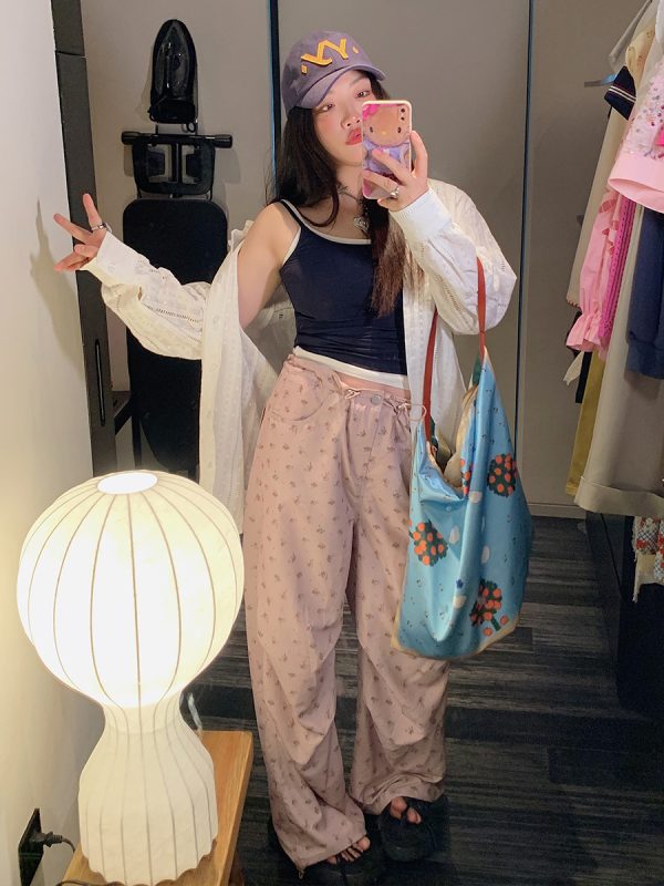 Plus Size Fake Two-Piece Spaghetti Strap Vest for Women - Summer 2025 Stylish Top to Hide Belly, Casual Chic Fashion