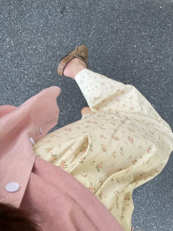 Plus Size High-Waisted Loose Wide-Leg Balloon Pants for Women, Casual Floral Trousers for Summer, Trendy Y2K Style