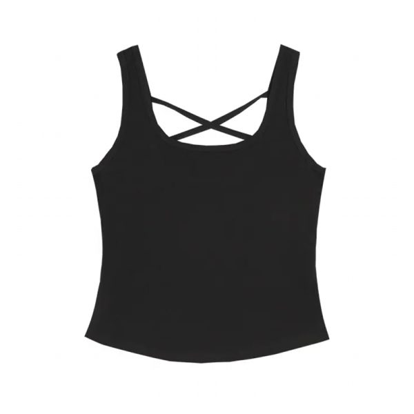 Plus Size Korean-Style Sleeveless Top with Wide Shoulder Straps, Flattering Fit for Chubby Figures, Ideal Base Layer for Women