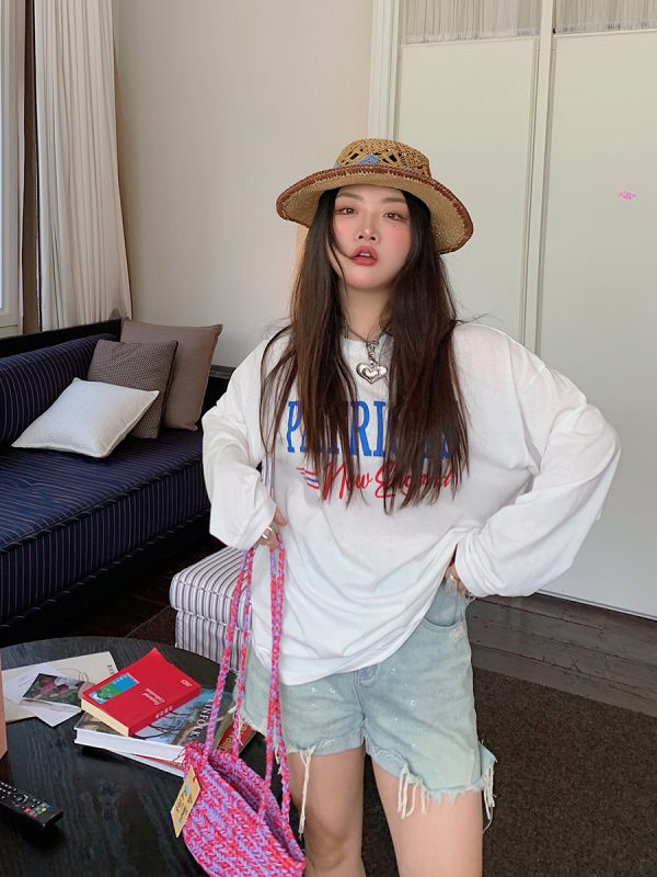 Plus Size Loose Fit Long Sleeve Sun Protection T-Shirt for Women - 2025 Summer Fashion, Casual Style, Outdoor Essential