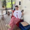 Plus Size Red Plaid Loose Long Pants â€“ Versatile Casual Summer Trousers for Y2K and 90s Inspired Style