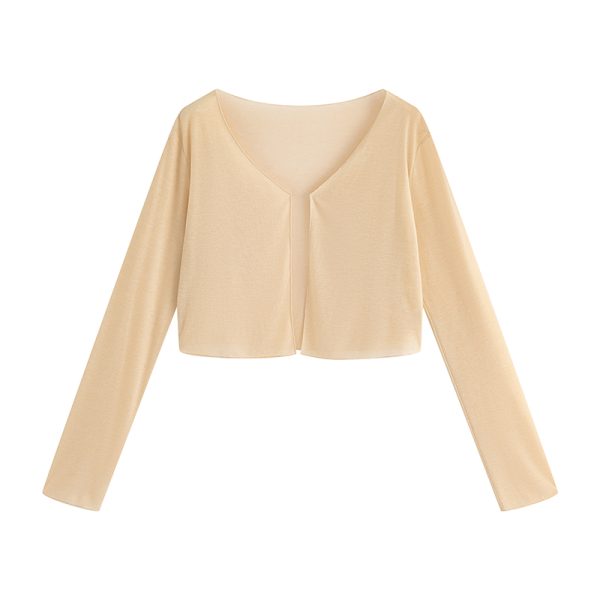 Plus Size Soft Ice Silk Cardigan - Lightweight Sun Protection Top for Air Conditioning - Comfortable and Stylish Essential