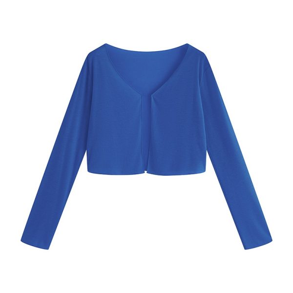Plus Size Soft Ice Silk Cardigan - Lightweight Sun Protection Top for Air Conditioning - Comfortable and Stylish Essential