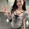 Plus Size Spicy Girl Lace Fake Two-Piece T-Shirt for Women - Summer Slim Fit, Tummy-Covering Stunning Top