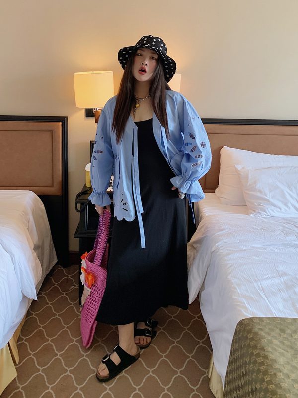Plus Size Strap Dress for Women - 2025 New Summer Slimming Belly Covering Fashion, Ideal for Casual Outings and Y2K Style