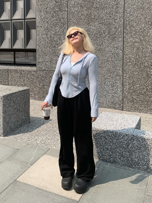 Plus Size Summer Chiffon Wide Leg Pants - Casual Slim Fit Straight Loose Long Trousers for Versatile Comfort